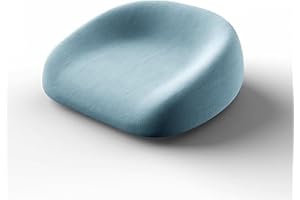 Chickwin Rehausseur Chaise Enfant 4-12 Ans, Rehausseur Chaise Coussin Enfants Portable Lavable Surélevée Coussin avec 2 Sangles à Boucle de Sécurité (35 * 38 * 6cm,Bleu)