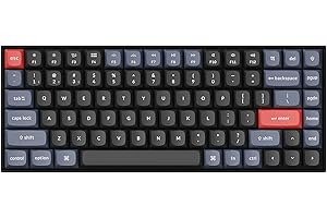 Keychron K2 Pro QMK/VIA Tastiera meccanica senza fili, tastiera cablata Macro programmabile personalizzata con interruttore rosso K Pro sostituibile a caldo,copritastiera PBT per Mac Windows Linux