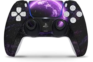 Skins4u Skins Folie Design Aufkleber kompatibel mit Sony PlayStation 5 Controller PS5 DualSense Skin Schutz Cover Purple Space.png