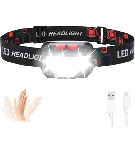 Grundig Lampada Frontale Con 7 LED Impermeabile: Plastica Argento, Regolabile, Per Attività Outdoor, Campeggio, Lavori Notturni, 13x7x18 Cm - 2