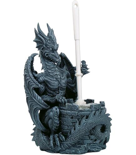 WADORN Flying Dragon Toilettenpapierhalter Aus Metall – Gotischer Drachen-Design, Hält 8 Rollen