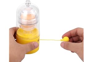 HOROPER Golden Egg Maker, Manual Egg Shakers, Egg Scrambler Shaker Batidor Hand Power Golden Egg Maker Eggs Yema White Mixer Utensilios de Cocina para Mezclar Huevos