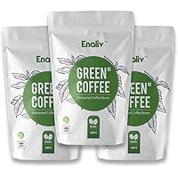 Enaliv Organic Premium AAA Grade Arabica Green Coffee Beans for strengthening Immunity,Detoxification and Weight Loss 100gm x 3(Pack of 3)