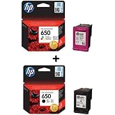 HP 650 Siyah ve Renkli Kartuş Seti (CZ101AE, CZ102AE) Deskjet Ink Advantage Serisi ile Uyumlu