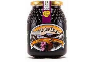 REINA KILAMA Miel pura de abeja. Miel de Brezo. Miel origen España 100% en envase de 500grs. Miel de Brezo proveniente de las zonas de Salamanca, Zamora y León. Aroma muy intenso a hummus, setas y hojarasca.