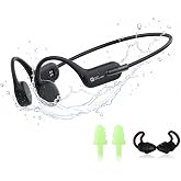 HIFI WALKER Bone Conduction Swimming Headphones, IPX8 Waterproof for Swimming, MP3 32GB, Bluetooth 6.0, Open Ear Aquatic for