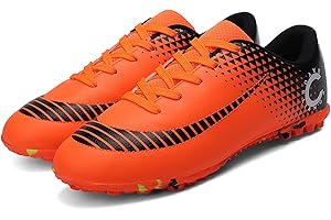 YHLLZY Boys Football Boots Kids Football Shoes Astro Turf Trainers Girls Soccer Athletics Training Shoes Teenager Outdoor Sport Shoes Sneakers for Unisex Kids