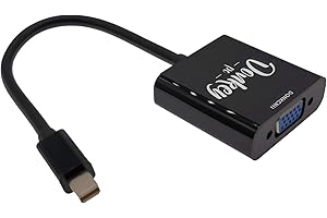 DONKEY PC Adattatore da Mini Displayport a VGA video con connettori dorati, adattatore thunderbolt to vga per pc. Compatibile con Mac/MacBook PRO/Air/iMac Surface PRO 1/2/3