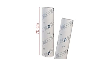 DÉLIKTESS Draps d'examen ouate Luxe 70 cm - MFB Provence®- 2 rouleaux - Gaufré - 2 plis -prédécoupés 38 cm