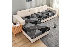 VEAI Coprisedile per Divano con Penisola 3/4/2/1 Posti Elastico Federa per Cuscino per Divano del Sedile Tinta Unita Alta qualità Copridivano Protezione del Cuscino Sedile ( Color : #39 , Size : 1 seat - X