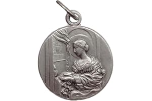 I G J MÉDAILLE DE SAINTE CÉCILE - PATRON DE LA MUSIQUE ET DES MUSICIENS - 100% MADE IN ITALY