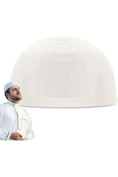 Men Muslim Prayer Kufi Hat Prayer 