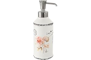 Gedy G-Brisbane Dosasapone, Misure e Peso: 20X7,2X7,2 CM & 0,306 kg, Dispenser Sapone Bagno in Ceramica, Finitura Bianca, Design R&S, 2 Anni di Garanzia, Unica