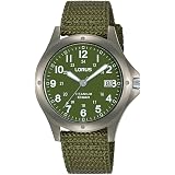 RJ655AX9 Lorus, orologio da polso analogico da uomo, fluorescente, con  datario, grigio, nylon : Amazon.it: Orologi