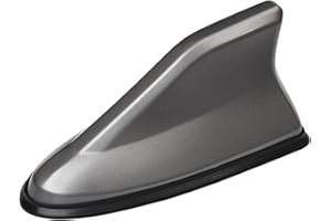 INTCHE Antenne Voiture pour Nissan X-Trail Tiida Niss Livina March Juke Qashqai J11 J10, Antenne Requin Signal Amélioré Étanche et Anti-poussière Voiture Accessoires,Gray
