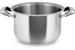 INOXPRAN 623, Pentola INOXCLASSIC in Acciaio Inossidabile con 2 Manici in Bachelite, Dimensioni 26x16,5 cm, Lavabile in Lavastoviglie, Utilizzabile su Tutti i Piani di Cottura compreso l'Induzione