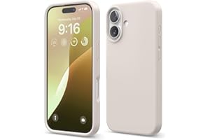 elago Premium Liquid Silikon Hülle Kompatibel mit iPhone 16 Hülle, Ganzkörper Handyhülle, Stoßfest, Schlanke Handyhülle, Kratzfester weicher Mikrofaser-Innenfutter, 6.1 Zoll (Taupe)