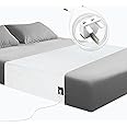 RIQINXIN Silver Fiber Grounding Sheet Soft Earthing Bed Sheet Grounding Bed Sheet Conductive Grounding Mat with 15ft Cord Organic Cotton Sleep Therapy (99x203cm)