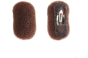 NT-LING 2Pcs Charming Bump It Up Volume Inserts，Bump It Up Hair Pads,Hair Styling Accessories,Do Beehive Hair Base Styling Clip Accessories for Women Lady Girl (Coffee)