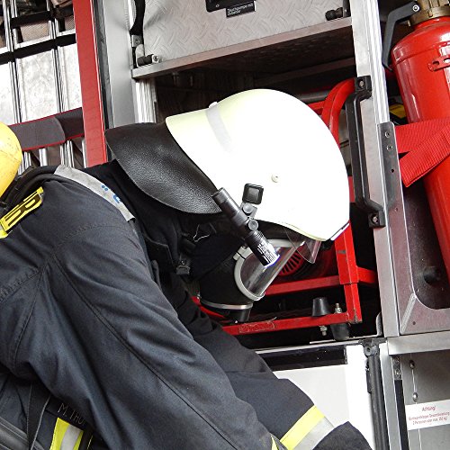 Profi-LED Feuerwehr Helmlampe – Lithium-Ionen Akku – super hell inkl. Halter - 7