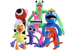 OURDUOJIN DUOJIN (Set di 7) Roblox Rainbow Friends Game Fans Regali per Bambini E Bambine, Bambole di Peluche Rainbow Friends, Bambole di Peluche per Bambini Adulti,