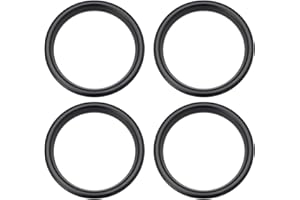 SG Store Lot de 4 anneaux décoratifs noirs pour sortie d'air de voiture compatibles avec Audi A3 S3 2013-2020 Q2 2017 + anneau en alliage d'aluminium Diamètre extérieur 63,2 mm Diamètre intérieur 51,1