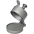 CKB LTD Burger Press Large Manual Adjustable, Non-Stick Smooth Smasher Manual Homemade Burger Maker, Includes 100 Wax Paper Papers 13 x 13 x 21 cm Aluminium (Silver)