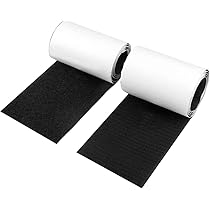 Nastro Gancio E Anello Per Cucito - 11cm X 2m, Non Adesivo, Per Gestione Cavi E Fai Da Te