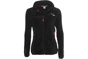 Geographical Norway Upaline Lady - Chaqueta De Lana Fina Con Cremlera Para Mujeres Otoño Invierno Primavera Ciente - Suéter De Manga Larga De Piel Suave Aire Libre