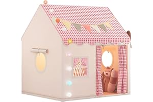 Large Kids Tent House Indoor Outdoor,Toddler Play Tent With Birthday Party Decoration,Play house for Baby Princess Castle Tent, Kids Indoor Room Toys for Girls Boys (pink)