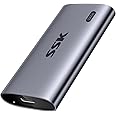 SSK Portable SSD 500GB, up to 2000MB/s External Solid State Drives, USB 3.2 Gen2X2 NVMe SSD External Hard Drive, Ultra Low Power Consumption for iPhone 15/ MacBook/Pro/OTG Phone/Laptops