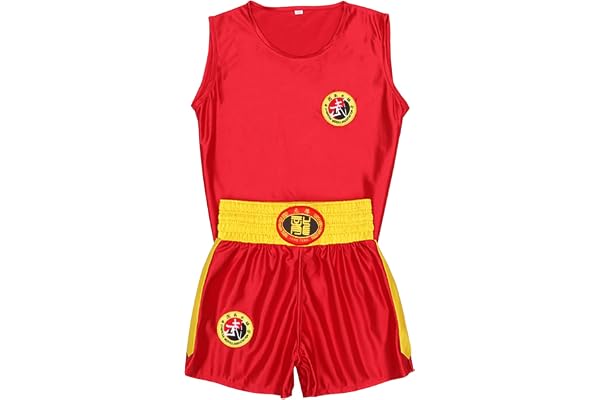 Amur Leopard Enfant Uniforme de Boxe Garçon Fille Costume d'Arts Martiaux Vêtements de Combat Costume de Boxe pour Entraînement Performance