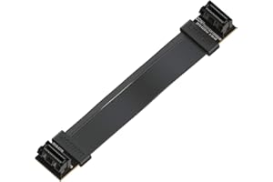 LINKUP - Flexible SLI Bridge GPU Cable Extreme High-Speed Technology Premium Shielding 85 ohm Design for NVIDIA GPUs Graphic Cards┃NOT compatible with AMD or RTX 2000/3000 GPU - [10 cm]