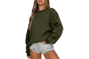 CHICZONE Womens Sweatshirts Crew Neck Pullover Sweaters Casual Comfy Fall Winter Clothes