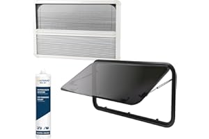 ‎WAMOVO Set Ausstellfenster RW Compact 900 x 450 inkl. Verdunklung und Insektenschutz
