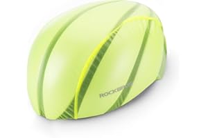 ROCKBROS Copricasco da Bici Impermeabile Copri Caschi Idrorepellente da Bicicletta MTB Ciclismo Copertura Anti-Pioggia Idrorepellente Riflettenti Antivento Helmet Cover
