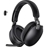 Aula A500 Hybrid ANC 2.4GHz Kablosuz ve Bluetooth 5.4 AUX Mikrofonlu Kulak &uuml;st&uuml; Kulaklık Siyah