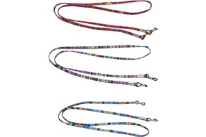 FODLON Glasses Strap for Women 3 Pcs Sunglasses Strap Glasses Chain for Women Sunglasses String Cord Eyewear Retainer for Sport, Glasses Chain Glasses Cord Glasses String