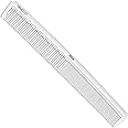 VEGA PROFESSIONAL Cutting Comb 7.25", (Carbon Anti-Static White Line Hair Comb), (VPMCC-21)