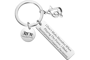 Zuo Bao Portachiavi Pianista Amante della Musica Regalo Suonare il Pianoforte Portachiavi Pianista Gioielli Musicista Regalo