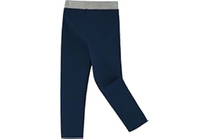 Ugitopi Ragazze Inverno Spessi Pantaloni Lunghi Caldi Foderati in Pile Leggings Termici di Cotone