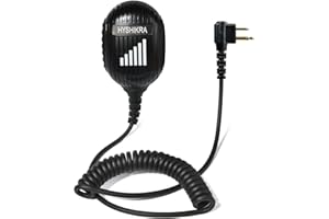 HYSHIKRA Micrófono de Hombro de Gran tamaño con Cable Reforzado, micrófono con Altavoz Remoto PTT para Motorola DP1400 CP040 GP280 GP300 GP88 Radio bidireccional