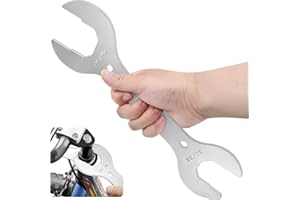 PERFETSELL Bicycle Headset Spanner Bicycle Cone Spanner Hub Wrench Carbon Steel Axle Hub Cone Wrench 4 Size 30/32/36/40mm Open End Pedal Spanner Repair Tool for MTB Mountain Bike Cycling, Double Open