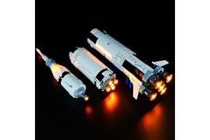 Hosdiy Jeu De Lumière pour (Apollo Saturn V) Modèle, LED Éclairage Kit Compatible avec Lego 21309 (Seul Lumière, sans Modèle) (Classic Version)