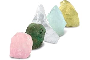 Starborn sertie de cinq béryl pierres précieuses: émeraude véritable 100 carats, aigue-marine, morganite, héliodore et goshénite