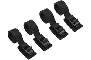 JOYAN 4 Piezas Cinchas de Amarre con Hebilla, Correa de Amarre para Baca Coche, Portabicicletas, Surf, Bicicletas, Kayak y Motos - Correas de Trinquete Resistentes y Duraderas