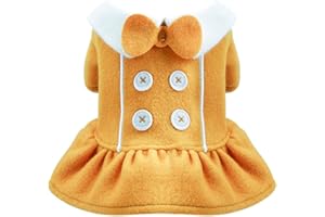 PETPHINDU Chien Jupe Chien Chiot Arc Robe Tutu Jupe Chiot Chaud Manteau d'hiver Chien Princesse Robe pour Petit Chien Chat