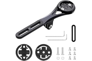 BSSOK Soporte de bicicleta para manillar Aero, manillar integrado Aero Out Front Combo Mount compatible con Garmin Edge Wahoo Elemnt