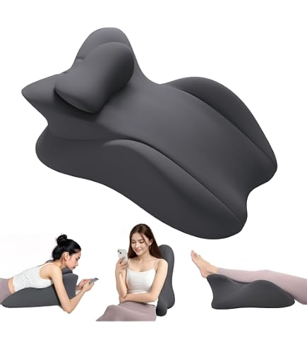 Cuscino A Cuneo Per Coppie 27° – Memory Foam Ad Alta Densità, Ergonomico, Con Tappi Per Le Orecchie E Mascherina Inclusi, Per Intimità, Relax E Supporto Lombare