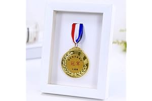 FTYYSWL Cadre de présentation pour médailles, marathon, titre et présentoir, médaille militaire/guerre/sport, boîte de rangement pour souvenirs